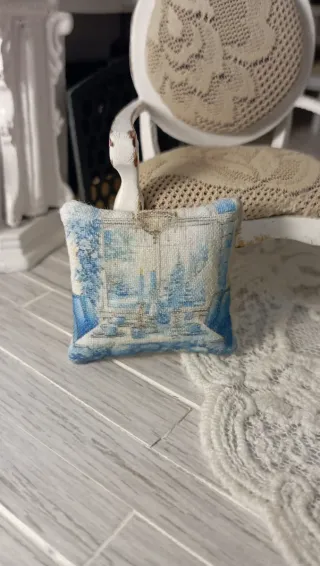 Cuscino Natale miniatura Dollhouse 1:12