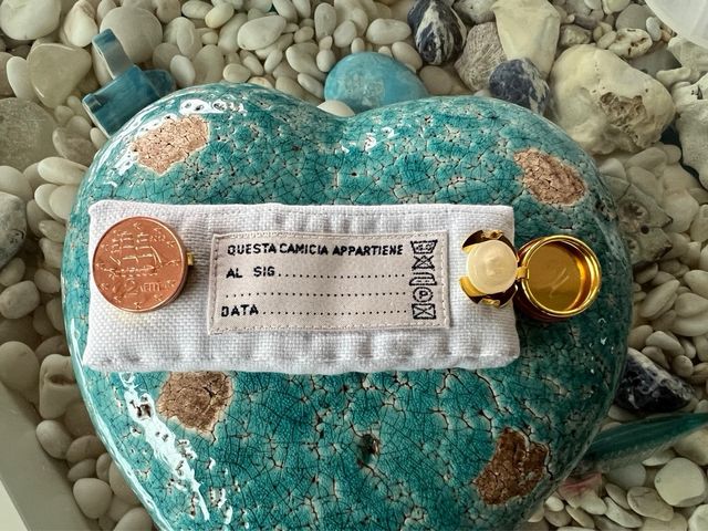 Copribottoni gemelli con moneta Grecia unisex