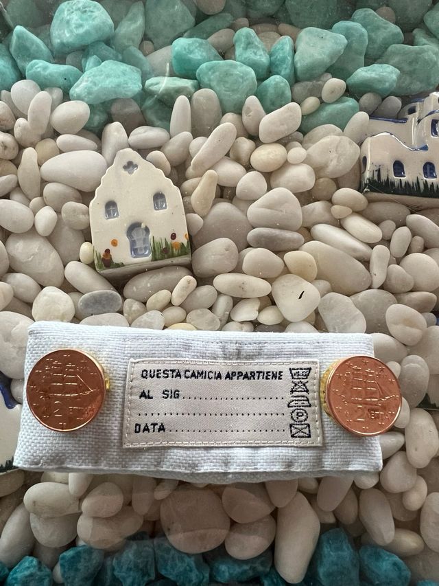 Copribottoni gemelli con moneta Grecia unisex