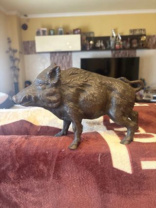 Jabalí de Bronce Decorativo