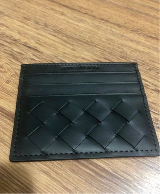 Tarjetero Bottega Veneta Negro Intrecciato
