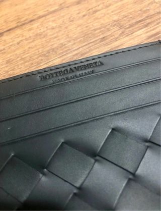 Tarjetero Bottega Veneta Negro Intrecciato