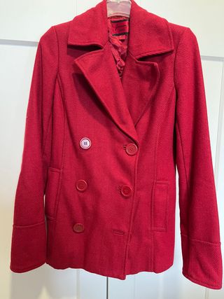 Chaqueta de paño roja