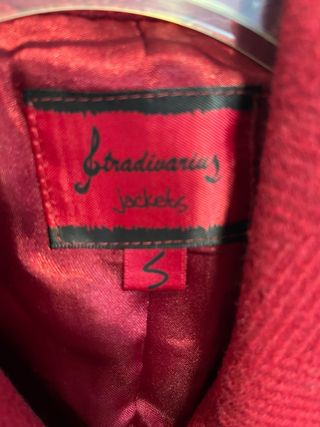 Chaqueta de paño roja