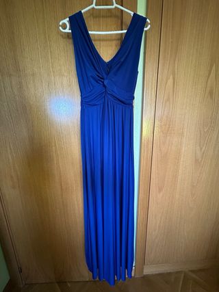 Vestido largo azul