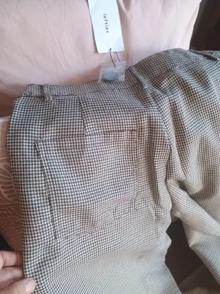 Pantalón Lefties Beige y Marrón Talla M