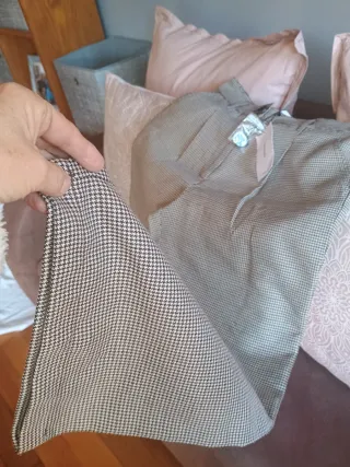 Pantalón Lefties Beige y Marrón Talla M