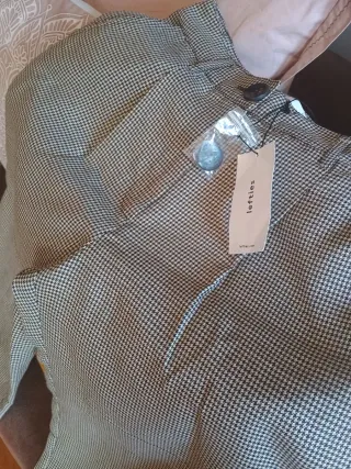 Pantalón Lefties Beige y Marrón Talla M