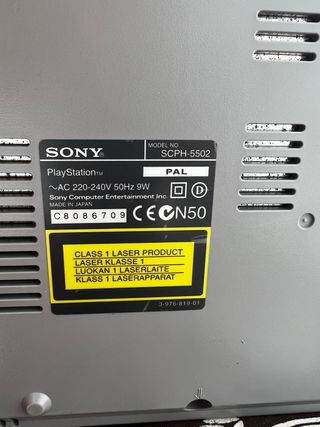 PlayStation 1 (PS1) gris