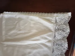 Combinación blanca con encaje