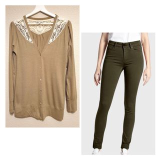 ¡REBAJADO HOY!Vaquero pitillo + chaqueta - talla M