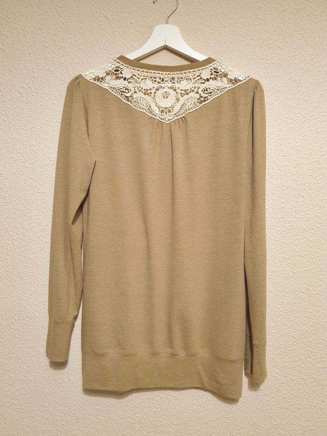 Vaquero pitillo verde caqui + chaqueta - talla M