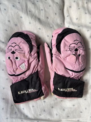 Manoplas rosas niña Level Hand