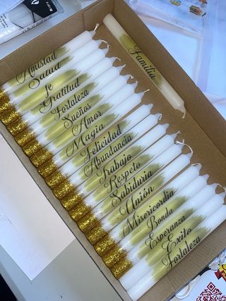 Velitas Navideñas Personalizadas