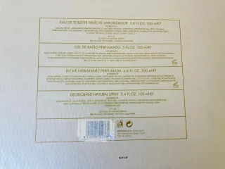 Adolfo Dominguez Azahar Set 4 Piezas. Colonia 100m