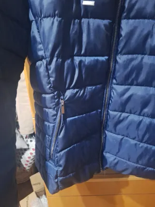 Chaqueta acolchada azul