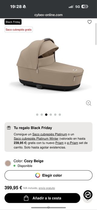 Capazo Cybex Priam Platinum