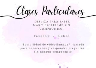 Clases de Inglés y Clases Particulares