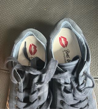 Zapatillas Bons Baisers de Paname negras y doradas