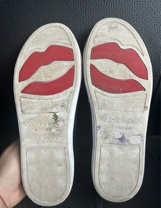 Zapatillas Bons Baisers de Paname negras y doradas