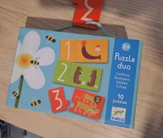 Puzzle Djeco Números 3+