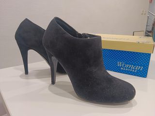 Botines Marypaz Ante Negros Talla 39