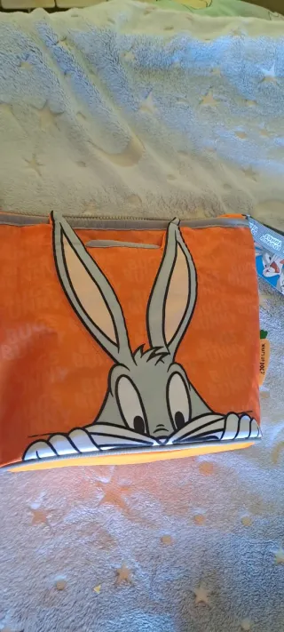 Neceser Bugs Bunny Naranja Gris