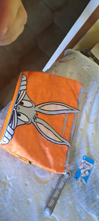 Neceser Bugs Bunny Naranja Gris