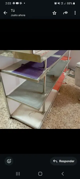 Mesa de acero inoxidable