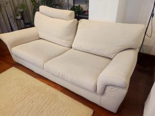 Divano 2/3 posti Poltrone&Sofà tessuto avorio