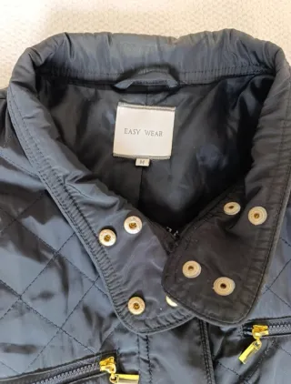 Chaqueta Easy Wear azul acolchada