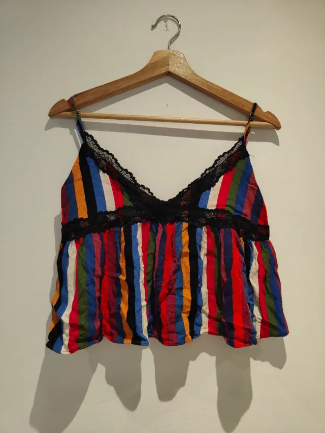 Top tirantes rayas multicolor