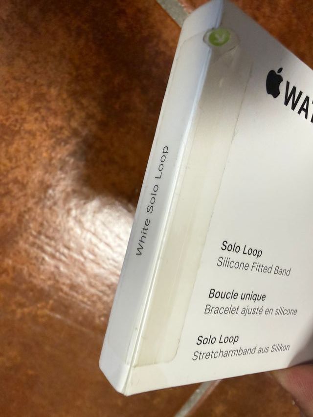 Correa Apple Solo Loop Blanca 40mm Talla 9