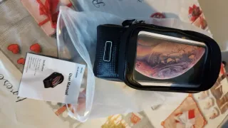 Bolso manillar bici soporte móvil