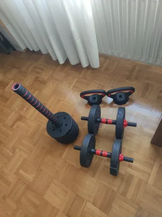 Kit 2 Manubri Aggiustabili da 15kg