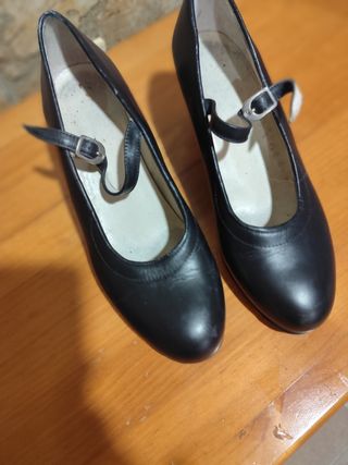 Zapatos Flamenco Profesionales Negros