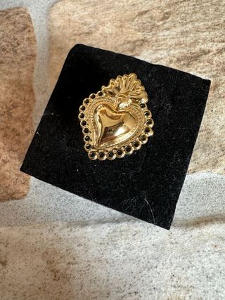 Anello cuore sacro oro