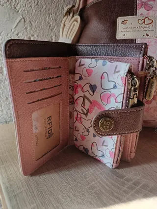 Mochila Antirrobo Sweet Candy Beige y Rosa