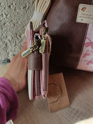 Mochila Antirrobo Sweet Candy Beige y Rosa