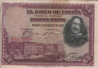 Billete 50 Pesetas Banco de España 1928