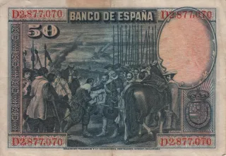 Billete 50 Pesetas Banco de España 1928