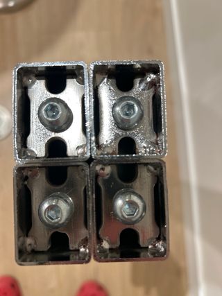 Zoccoli per tavolo IKEA GODVIN argentati, 4 unità