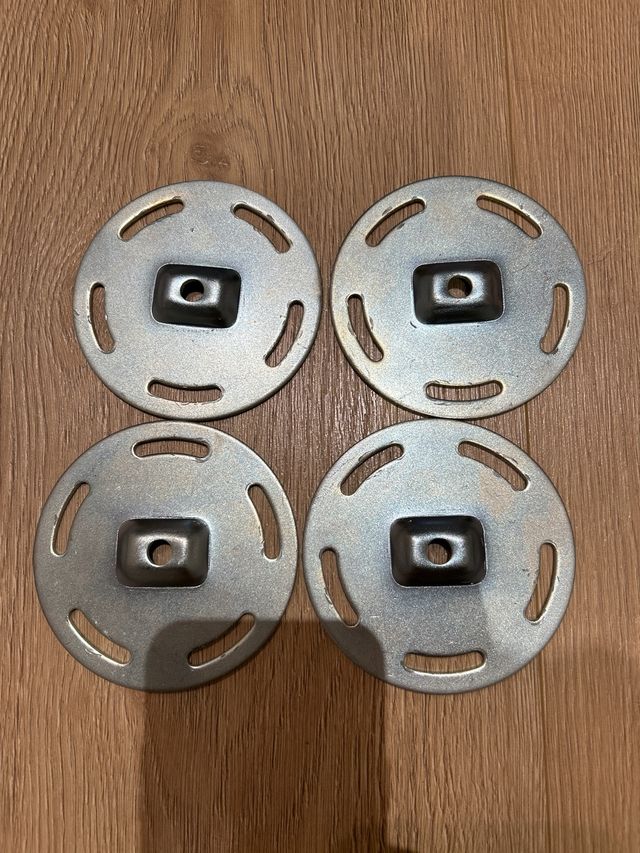 Zoccoli per tavolo IKEA GODVIN argentati, 4 unità