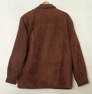Chaquetón marrón de ante - talla L