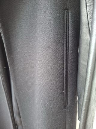 Abrigo paño y piel Zara