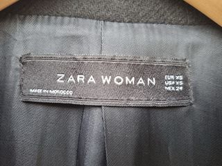 Abrigo paño y piel Zara