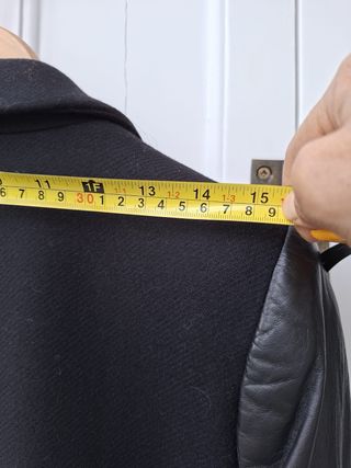 Abrigo paño y piel Zara