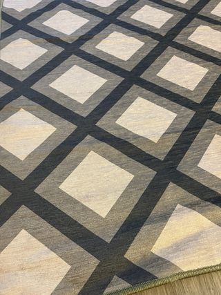 alfombra DOBLE VISTA de tela con diseño geométrico