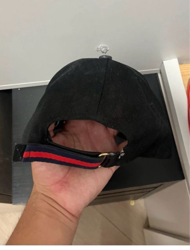 Gorra Gucci Abeja Negra y Gris