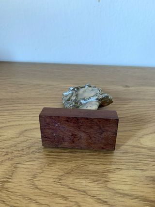 Statuetta in peltro vintage volto Gesù Cristo